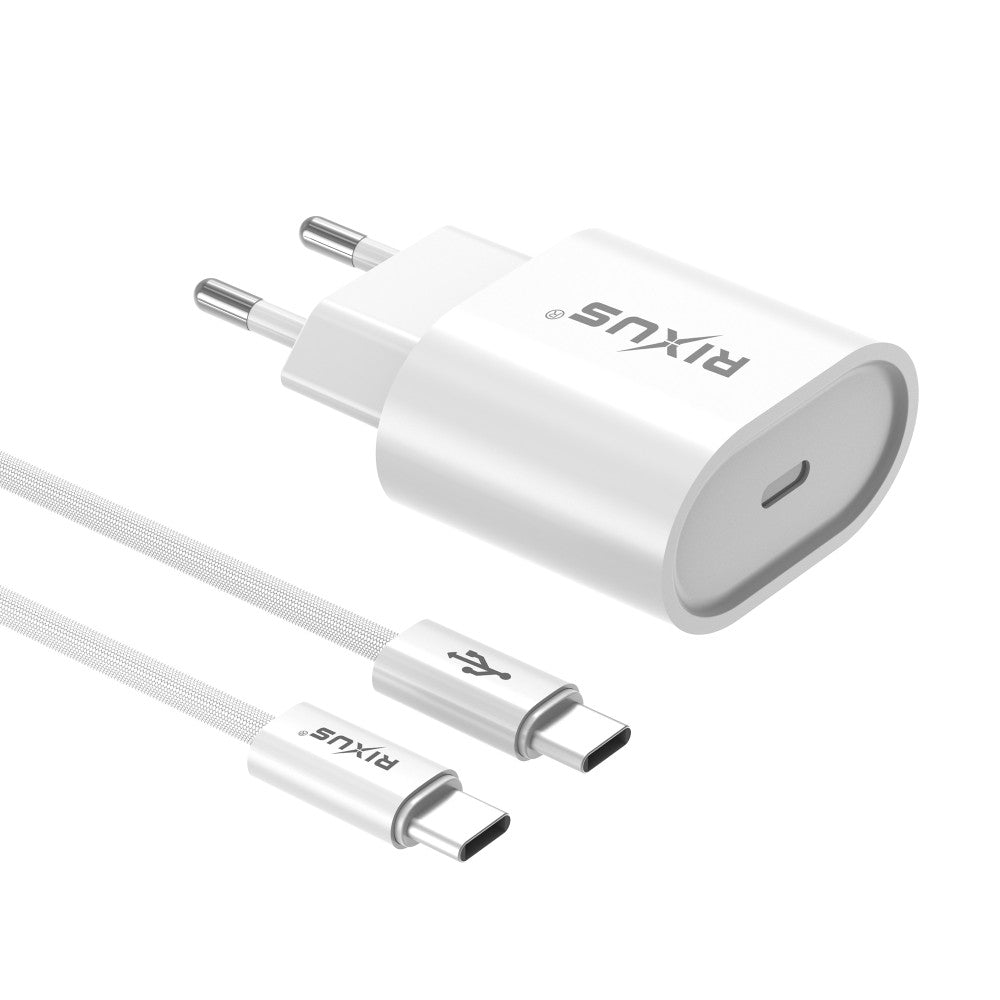 Rixus 20W USB-C snellader met kabel