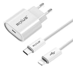 Rixus thuislader USB-C Power Adapter